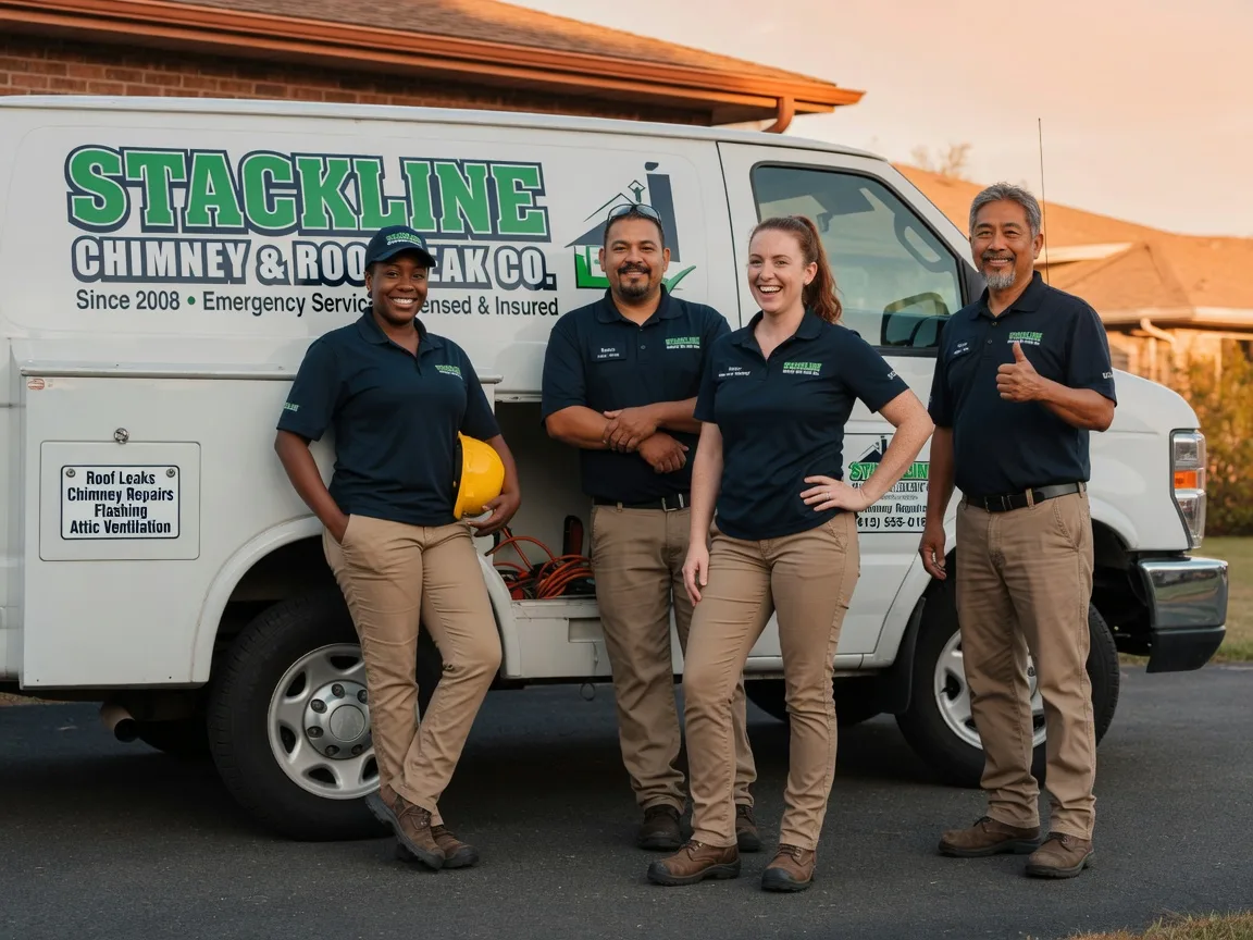 Chimney flashing repair company in Concord, AR